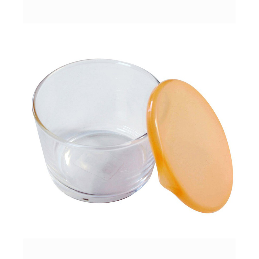 Combo Dụng Cụ Tách Lòng Đỏ Trứng Inox + Hộp Thủy Tinh Đựng Thực Phẩm Có Nắp 250ML - Nội Địa Nhật Bản