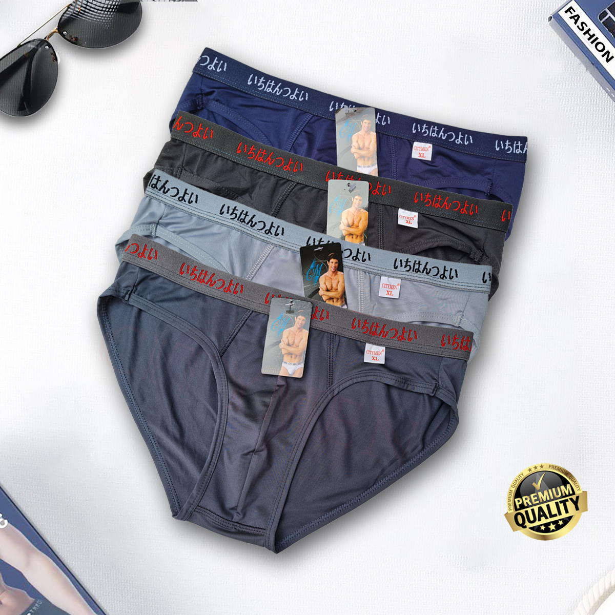 Combo 4 Quần Lót Nam hiệu CITYMEN lưng Nhật 4 chiều vải thun lạnh cao cấp, sịp nam - LMTK-NHAT25AL