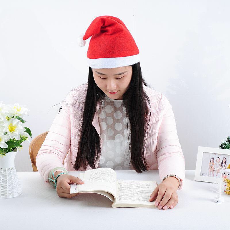 Mũ Nỉ Đỏ Ông Già Noel Vải Mỏng