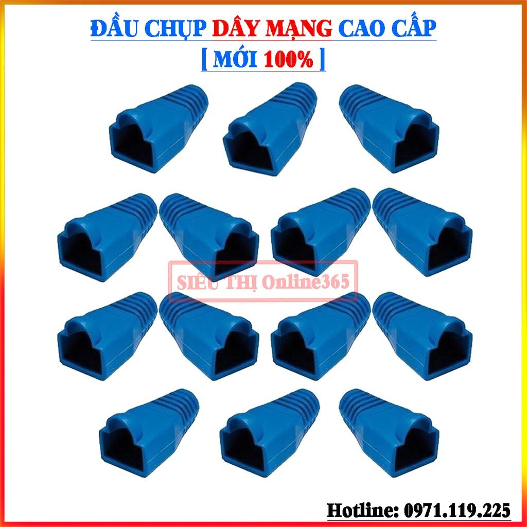 Combo 100 Hạt Đầu Bấm và Đầu Chụp Dây Mạng RJ45 Cao Cấp - Mới 100%