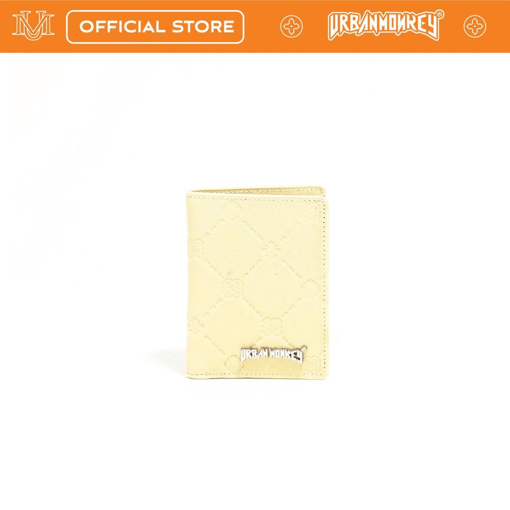Ví Ngắn Da URBAN MONKEY LOLIPOP Màu Cream Logo Nối Bật