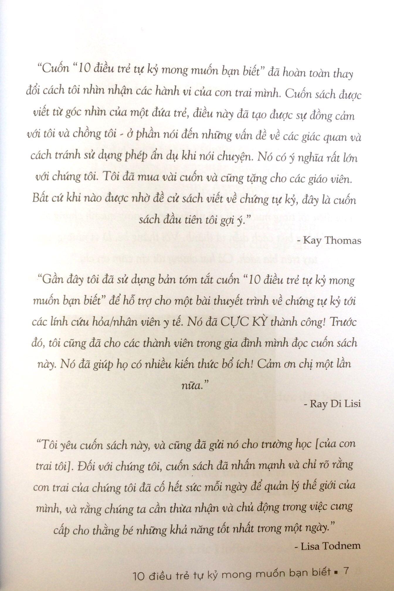 Sách 10 Điều Trẻ Tự Kỷ Mong Muốn Bạn Biết