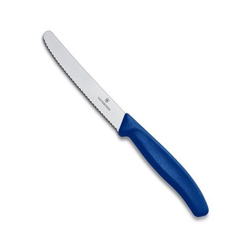 Dao cán màu xanh 11cm, bằng thép không gỉ 6.7832 - Phân phối hàng chính hãng Victorinox