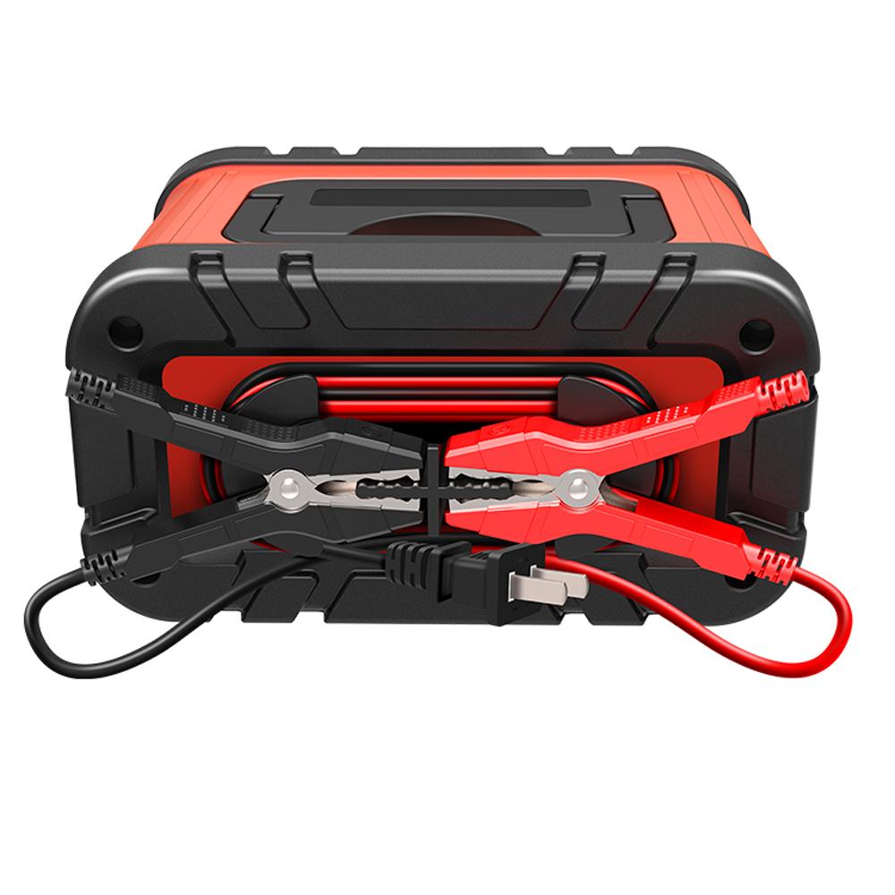 E-FAST Car Battery Chargers 12V/24V Intelligent Pulse Repairing Charge Device Automotive Battery Trickle Maintainer with LCD Digital Display for Car Truck Motorcycle Battery Leadacid Battery Lithium Battery