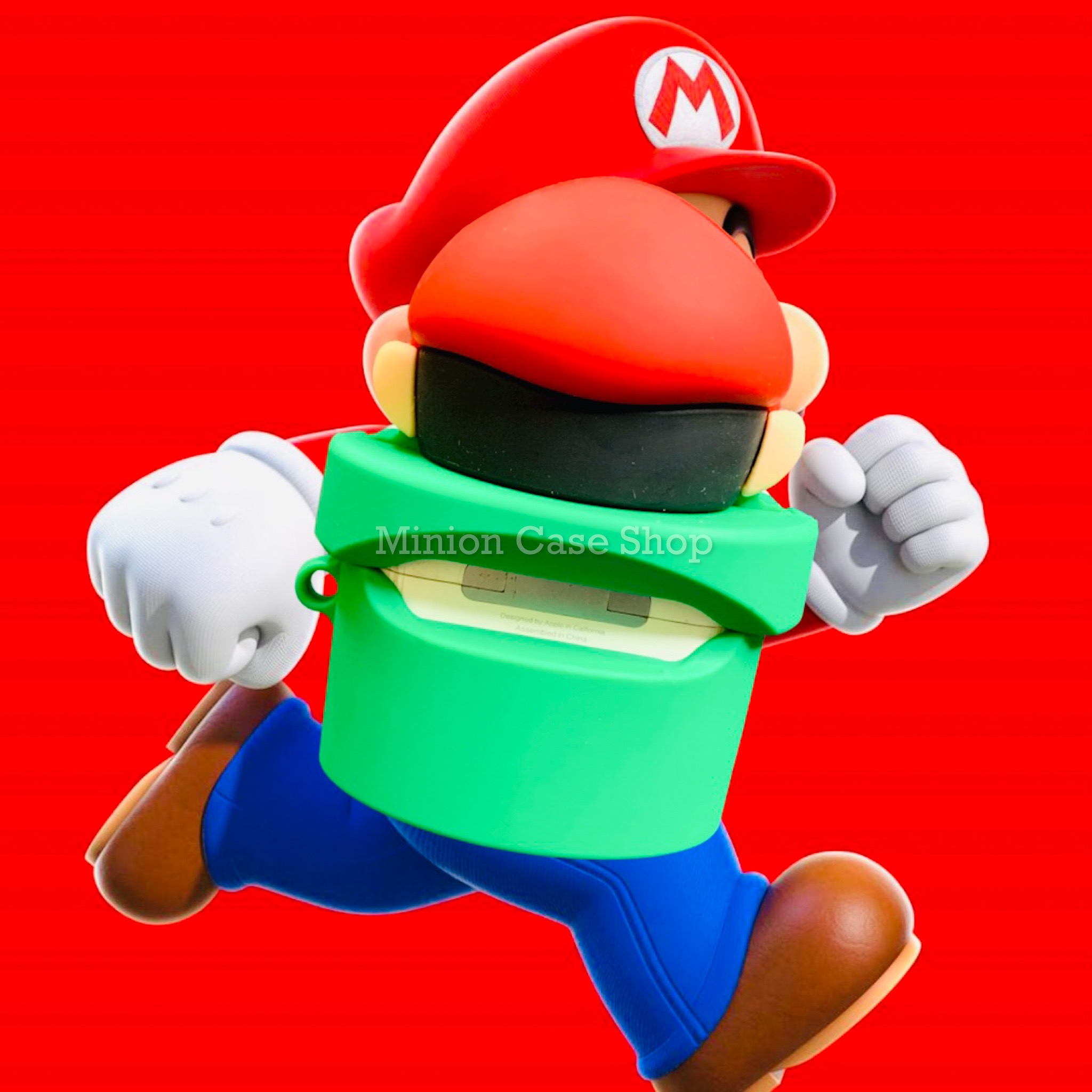 Bao Case Ốp dành cho Airpods Pro hình Mario kute chất liệu silicon 3d cao cấp