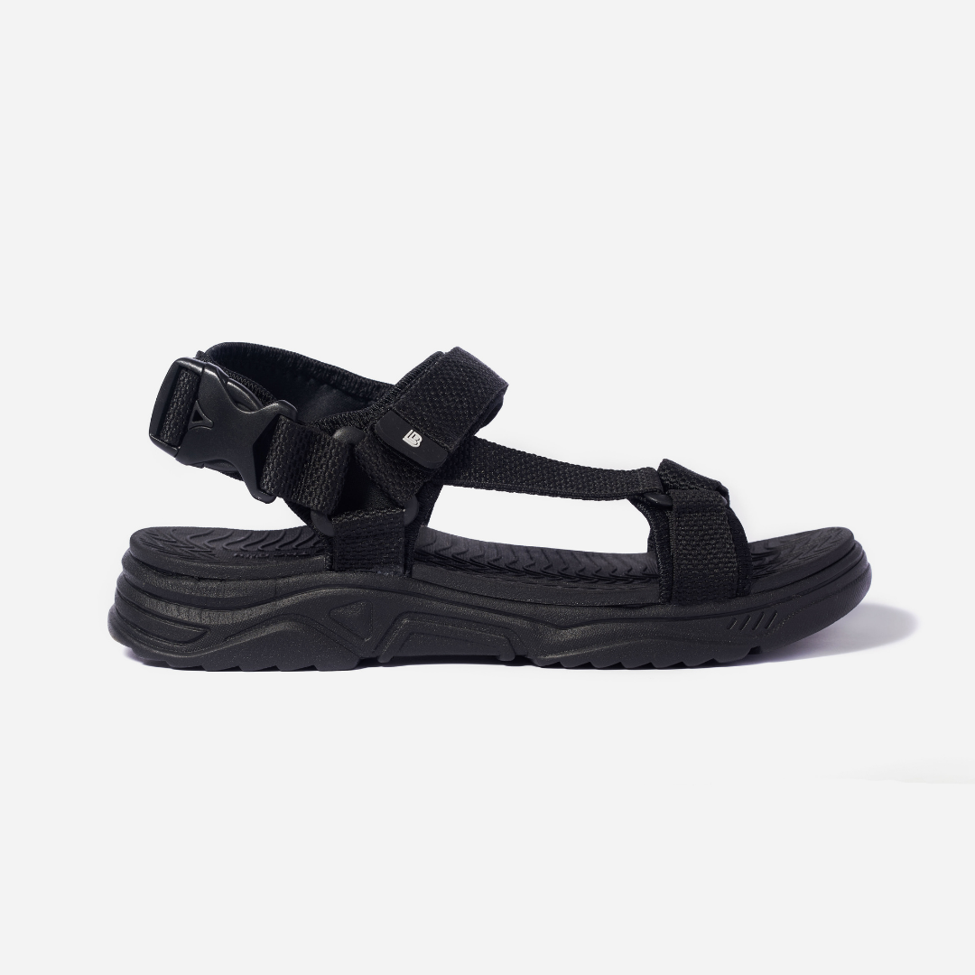 Giày Sandal Nam The Bily Quai Chéo - Màu Đen BL01D