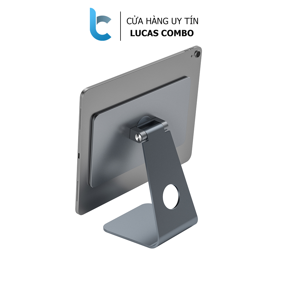 Stand/ Giá đỡ nhôm hít nam châm kê cho iPad WIWU Hubble Smart - Hàng Chính Hãng