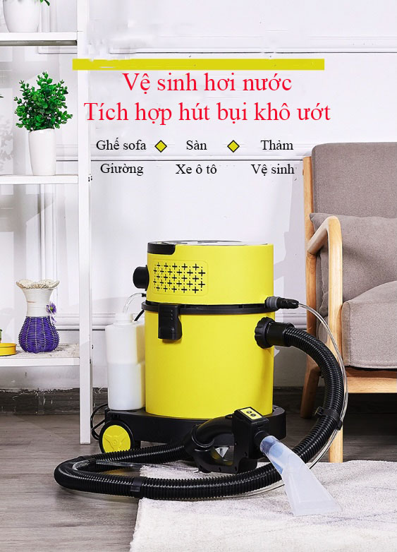 Máy Hút Bụi tích hợp vệ sinh Hơi Nước Giặt Thảm, Sofa WayTech Air Cleaner Công Suất Cao 1600W