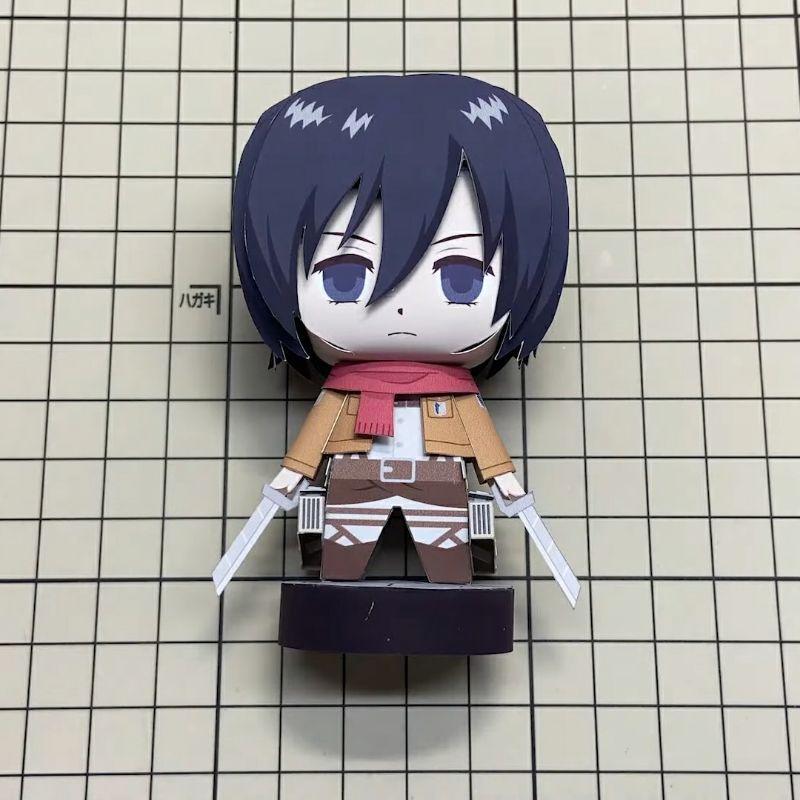 Mô hình giấy anime  [ATTACK ON TITAN] chibi Mikasa Ackerman