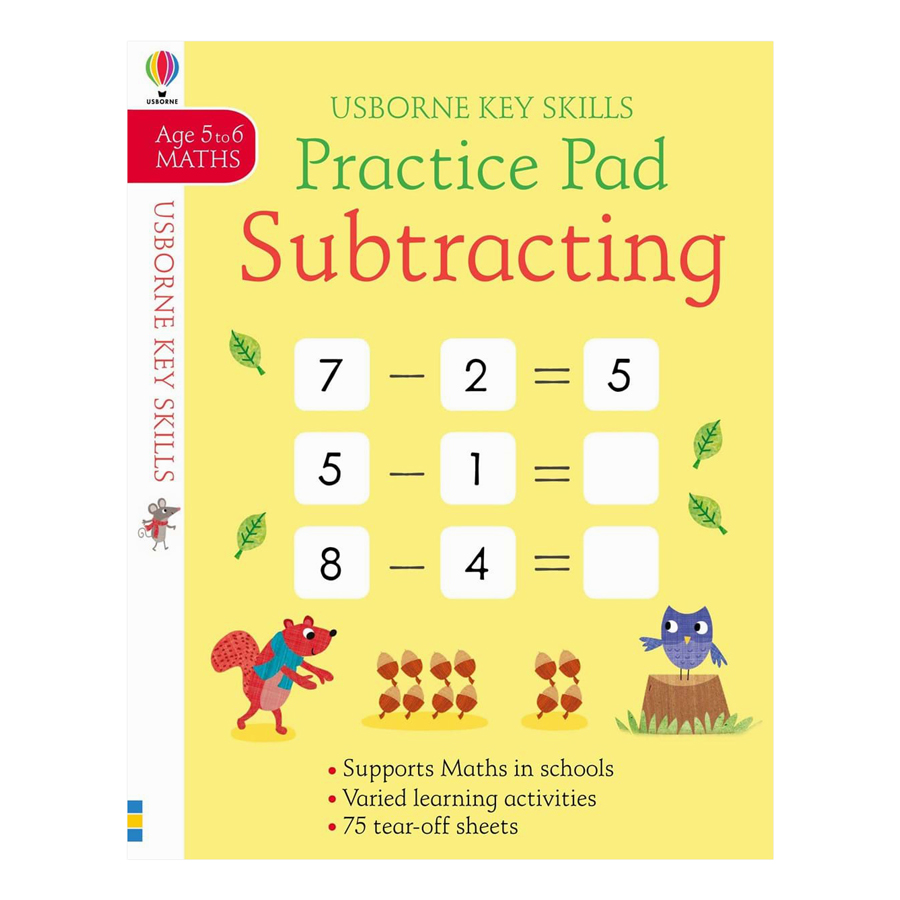 Sách tiếng Anh - Usborne Key Skills Practice Pad: Subtracting 5-6