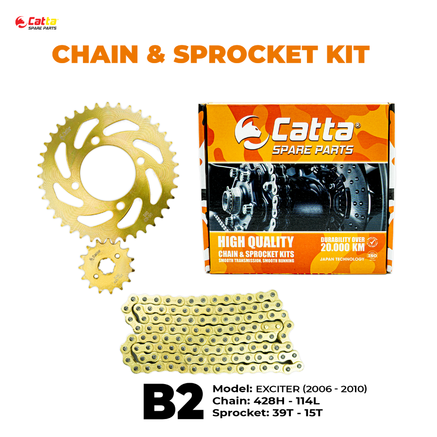 Nhông sên dĩa EXCITER 2006-2010 - Nhông sên dĩa CATTA chất lượng cao