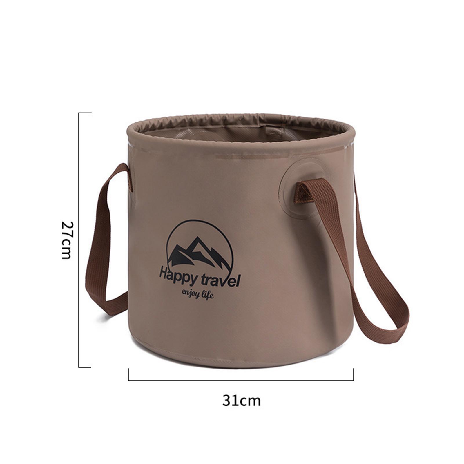 Camping Folding Bucket Water Storage Container 20L Collapsible Bucket Coffee