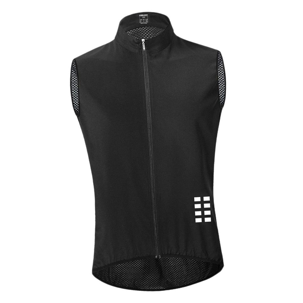 Men's Cycling Vest Motorcycle Windproof Sleeveless Jersey Waistcoat M