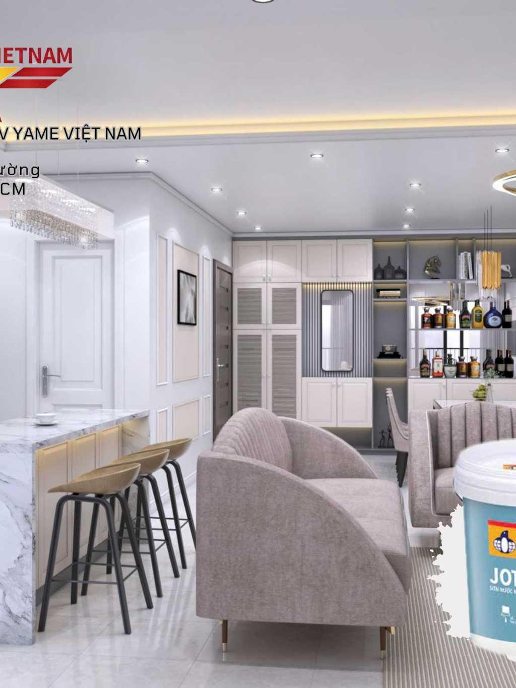 Sơn nước trong nhà JOTUN JOTAPLAST 17L bền màu, che phủ tốt (Sơn nội thất)