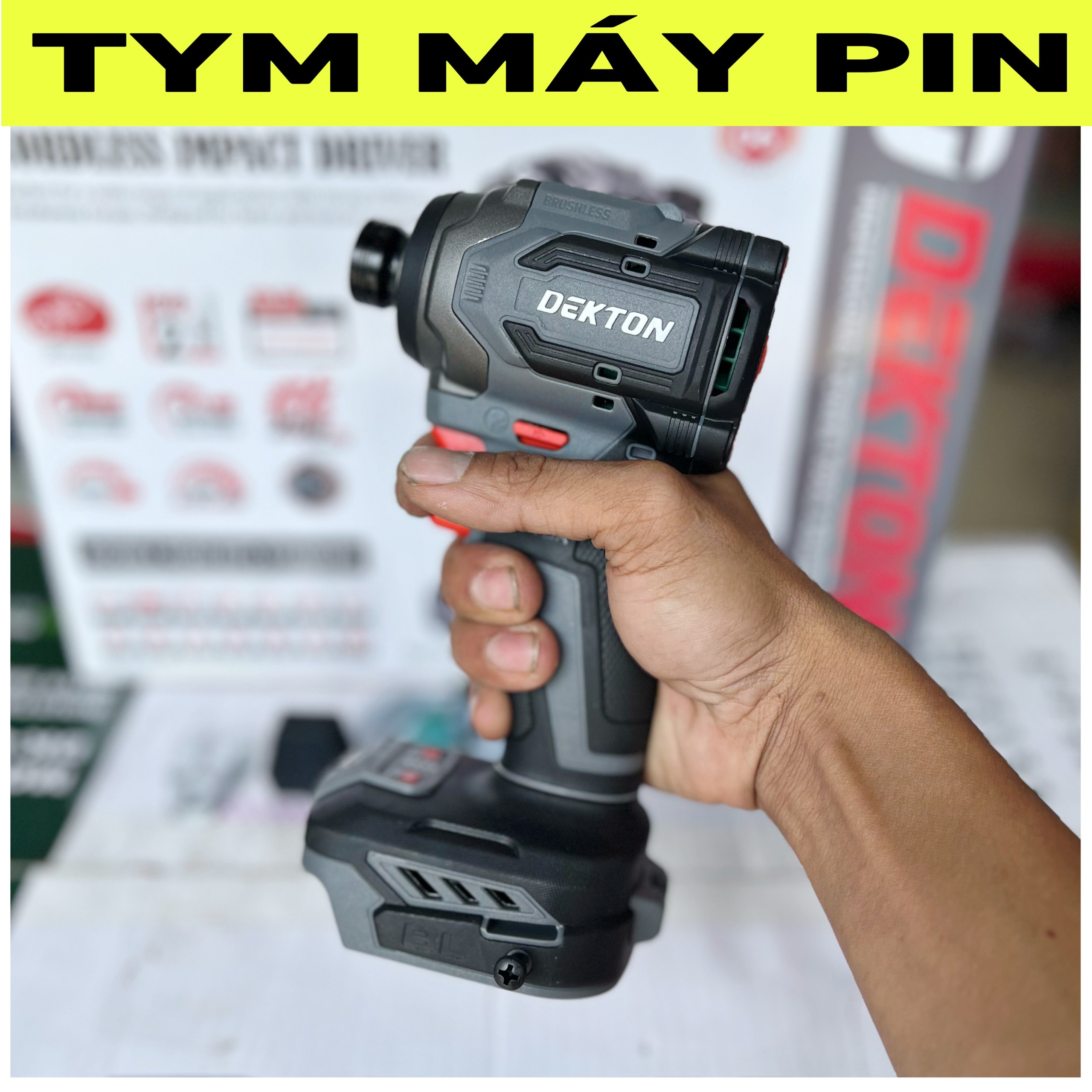Bộ Máy Chuyên Vít Búa Dekton M21-CV250NCP – 21V – TYM MÁY PIN