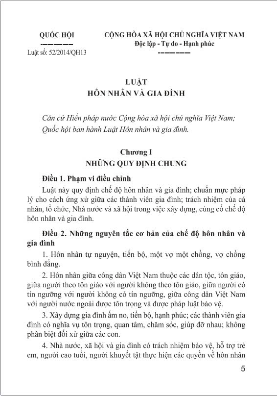 Sách - Luật Hôn nhân và Gia đình (NXB Lao động) - ndbooks