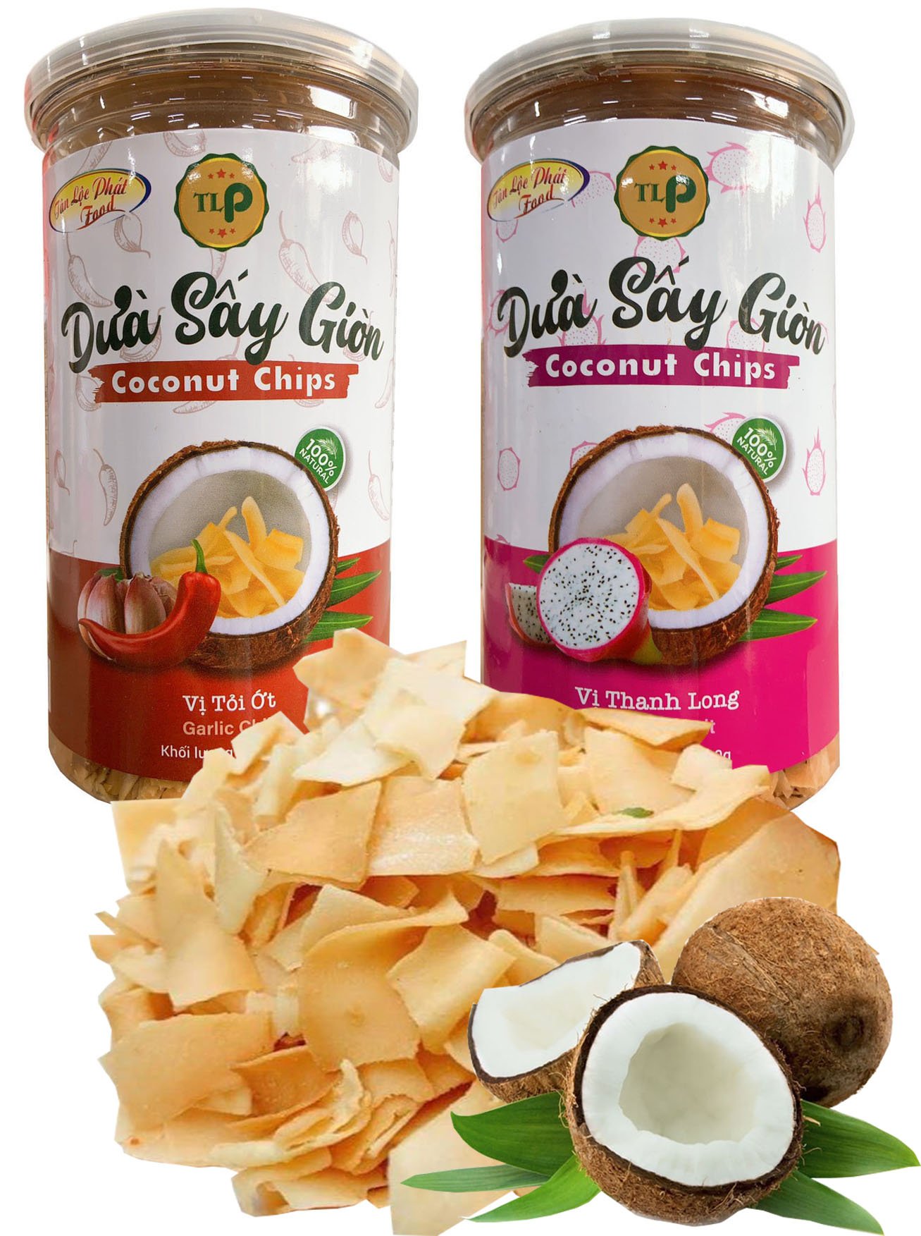 DỪA SẤY GIÒN THƠM NGON TÂN LỘC PHÁT - ĐỒ ĂN VẶT HỘP 350G