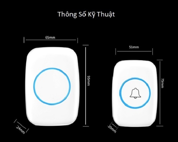 Chuông đôi thông minh màu sắc trang nhã, kiểu dáng sang trọng không dùng pin cao cấp M10