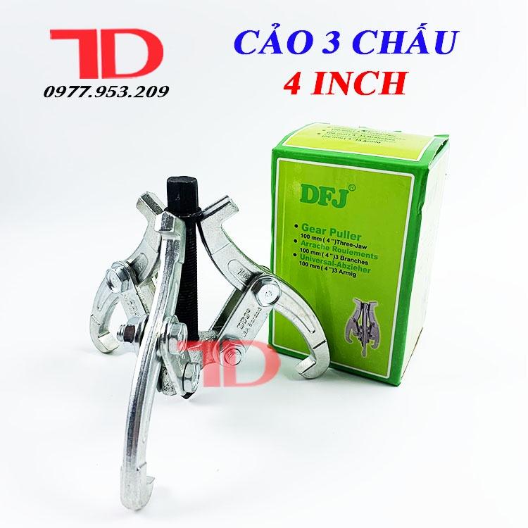 Cảo Lồng Máy Giặt 3 Chấu, Vam Cảo 3 Càng Đa Năng Tháo Vòng Bi, Bánh Răng Loại 6 Inch 150mm, 4 Inch 100mm