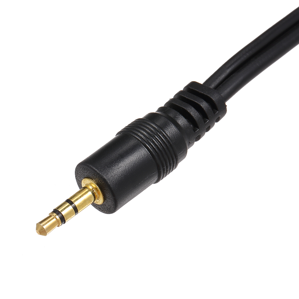 Cáp Âm Thanh RCA 1,5 Mét 3,5 Mét Male To 2 RCA Male Cho Edifer DVD Tại Nhà, Màu Đen