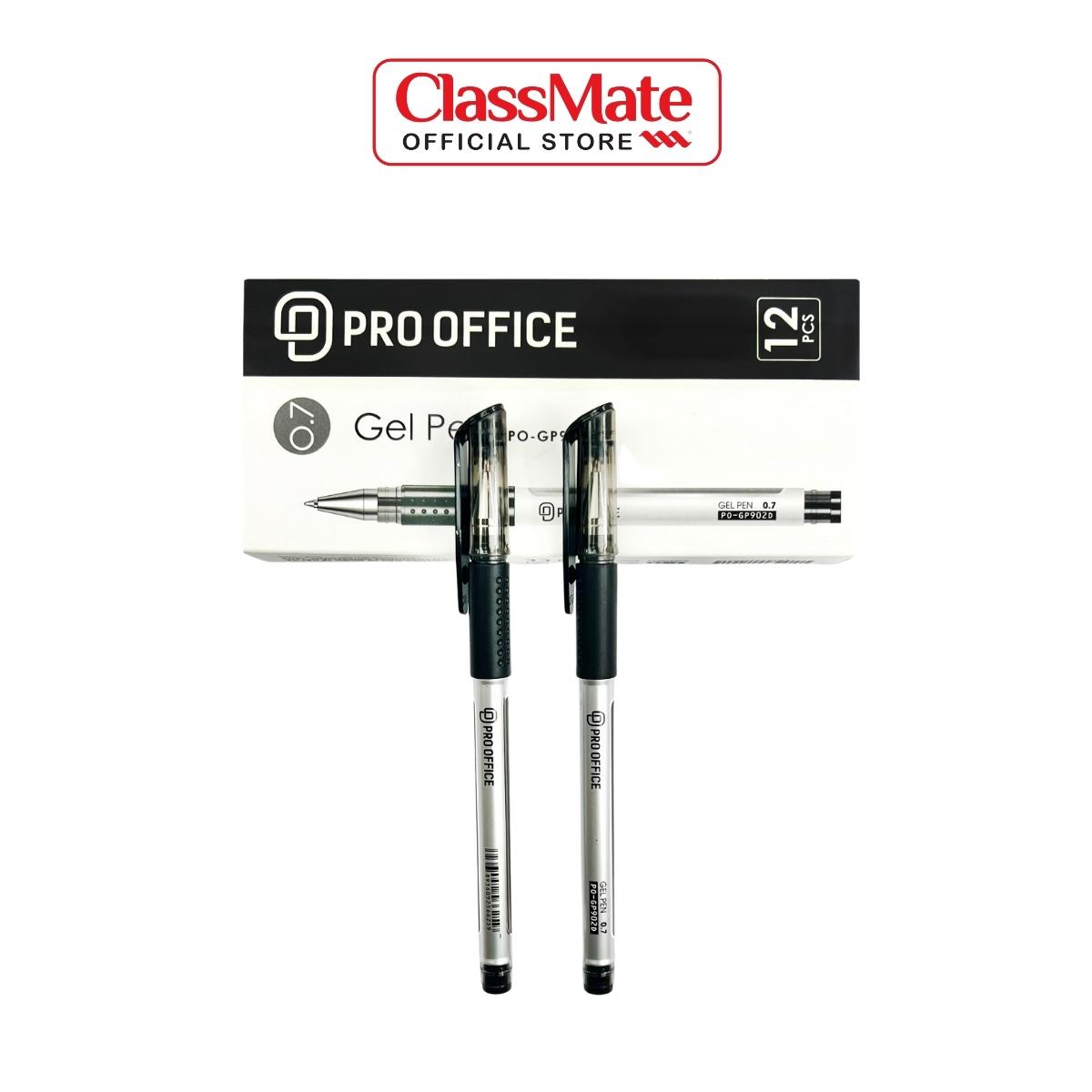 Hộp 12 Chiếc Bút Gel PRO OFFICE 0.7mm Khô Nhanh, Mực Đều, Viết Êm Tay PO-GP902