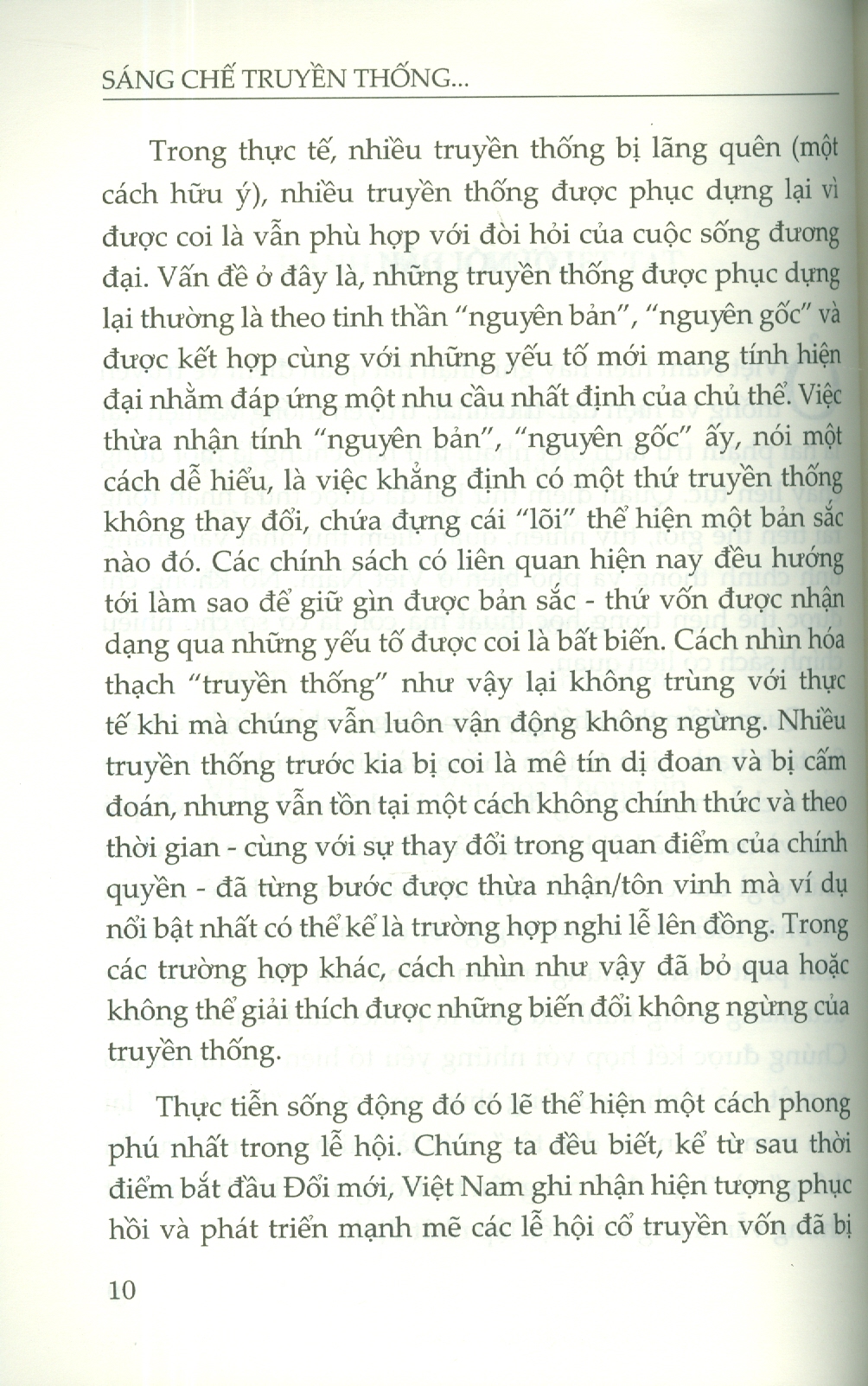 Sáng Chế Truyền Thống Trong Lễ Hội Ở Một Làng Miền Bắc Đương Đại (Sách Chuyên Khảo)