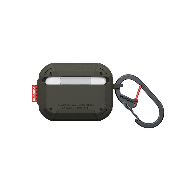Ốp Bảo Vệ Skinarma MECHA LE Cho Airpods Pro 3 Thiết Kế Độc Đáo Có Khóa Bấm Tặng Kèm Móc Đeo Zinc Alloy Chống Sốc Tốt Hàng Chính Hãng