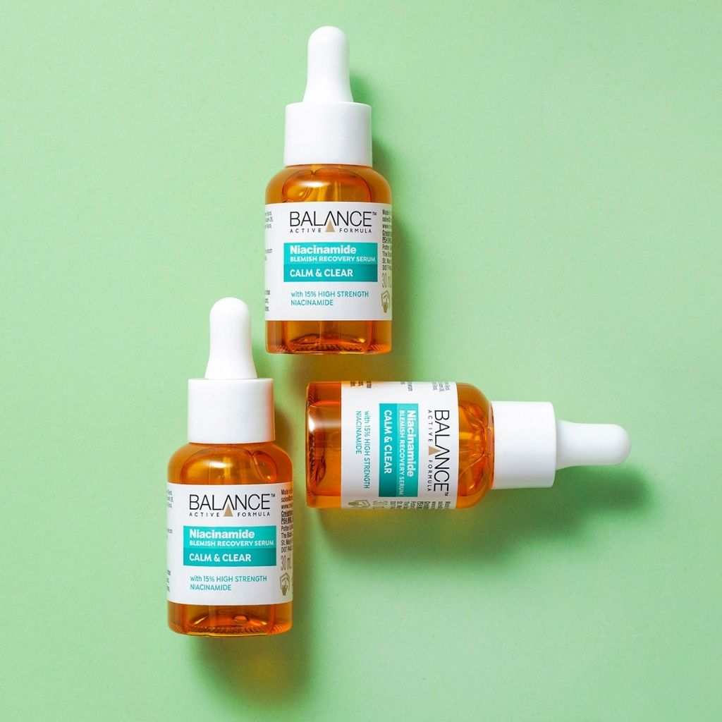 Tinh Chất Serum Giảm Mụn Mờ Thâm Balance Active Formula Niacinamide 15% Blemish Recovery 30ml