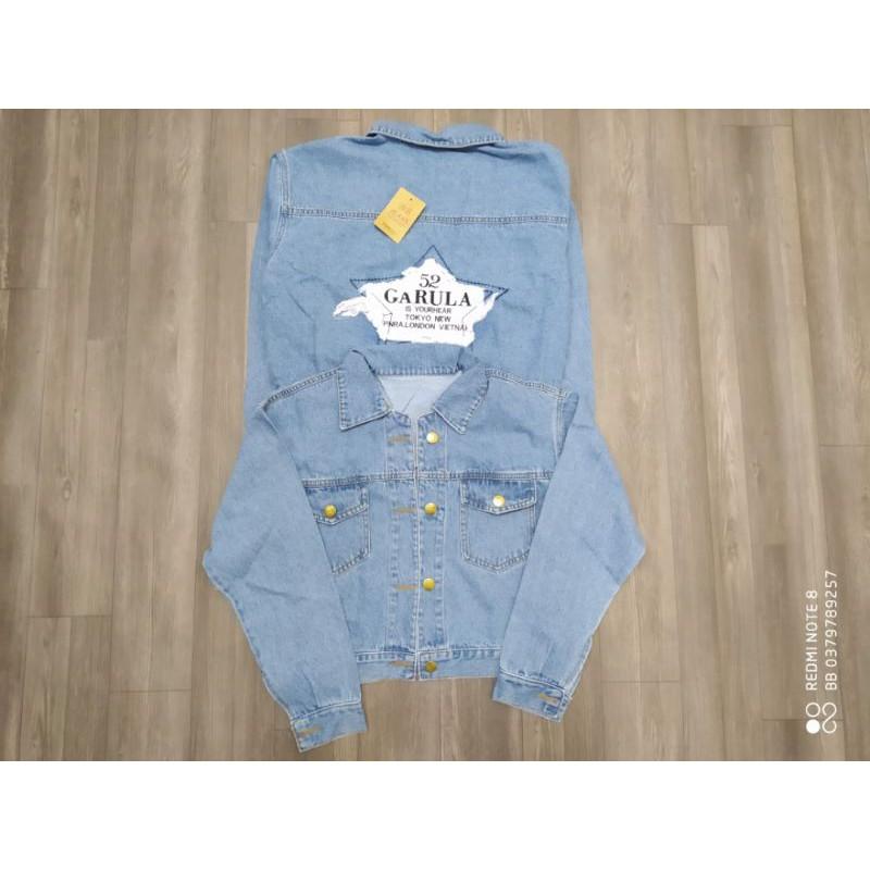 Áo khoác jeans nữ hình ngôi sao