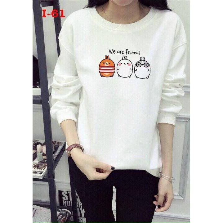 ÁO SWEATER NỈ UNISEX IN 3 GÀ CON FORM NAM NỮ SIÊU DỄ THƯƠNG