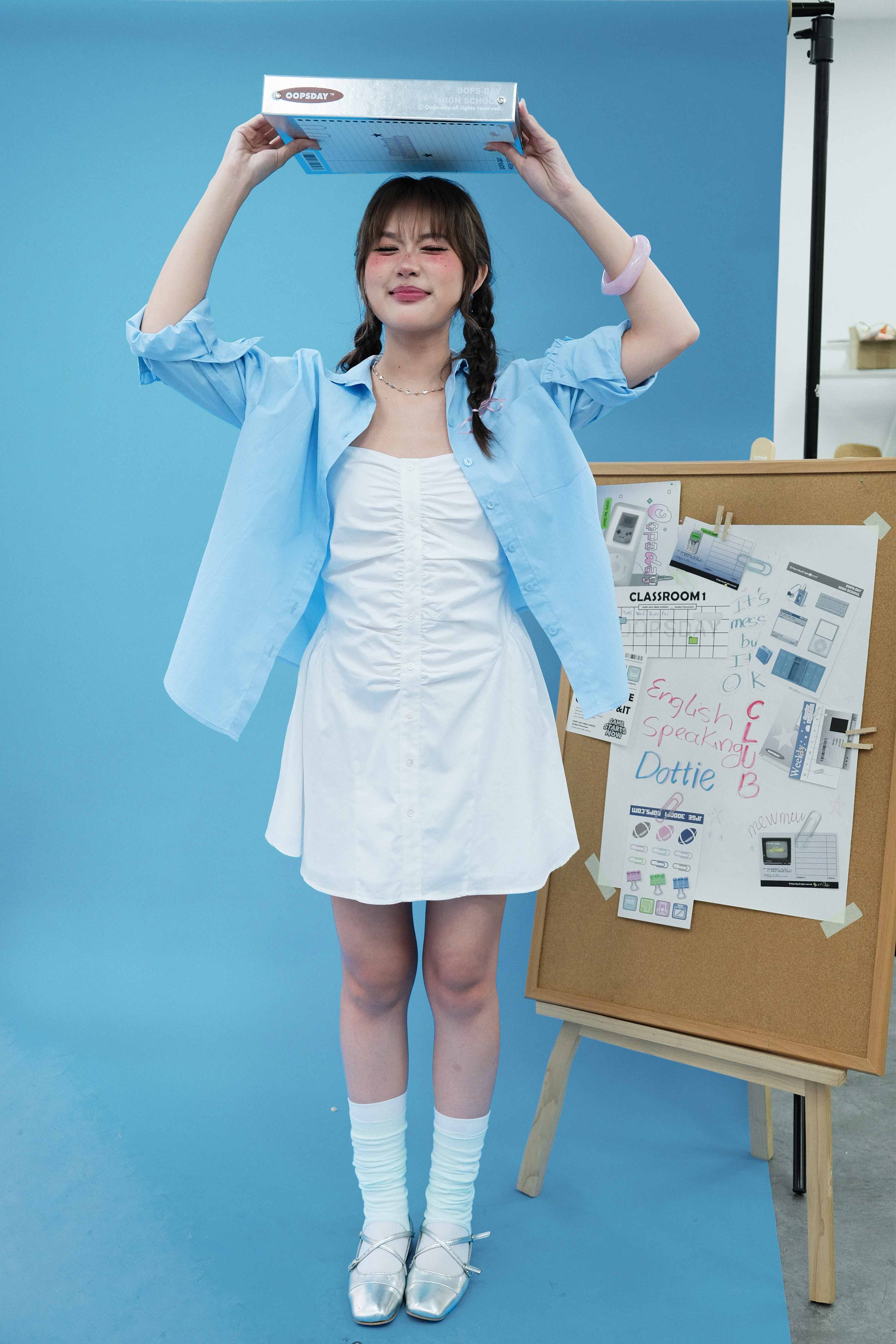 DOTTIE - Áo sơmi viền bèo - T1121