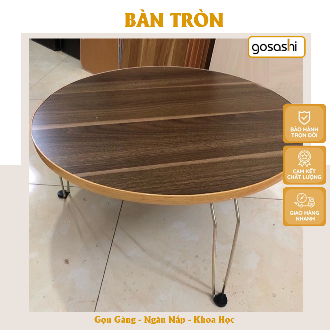 Bàn Trà Sofa, Bàn Cafe Gấp Gọn, Phủ Melamin Chống Nước, Chống Xước, Nhiều Màu Thương Hiệu Gosashi-BTRONCSAT