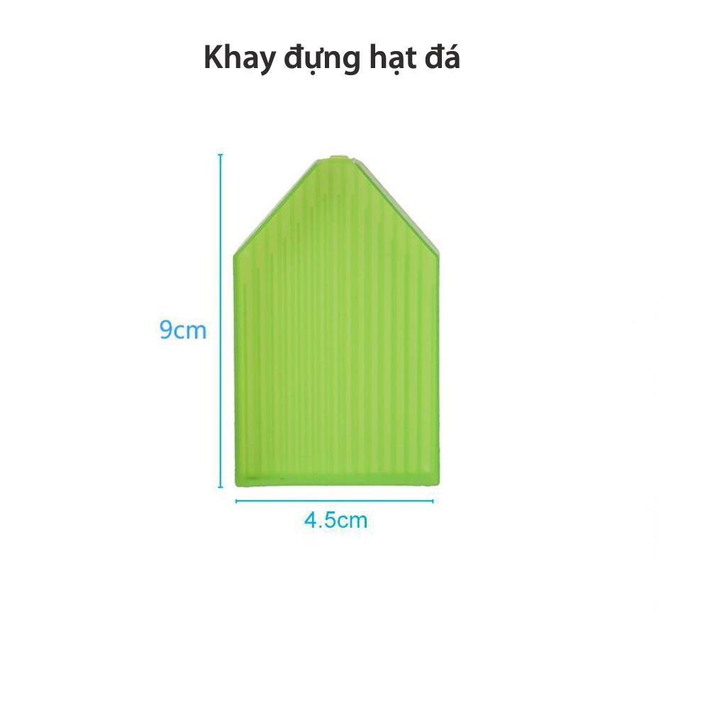 Bộ Dụng Cụ Hỗ Trợ Làm Tranh Đính Đá Cao Cấp (Khay, Keo Sáp Nến, Bút Chấm Đá)