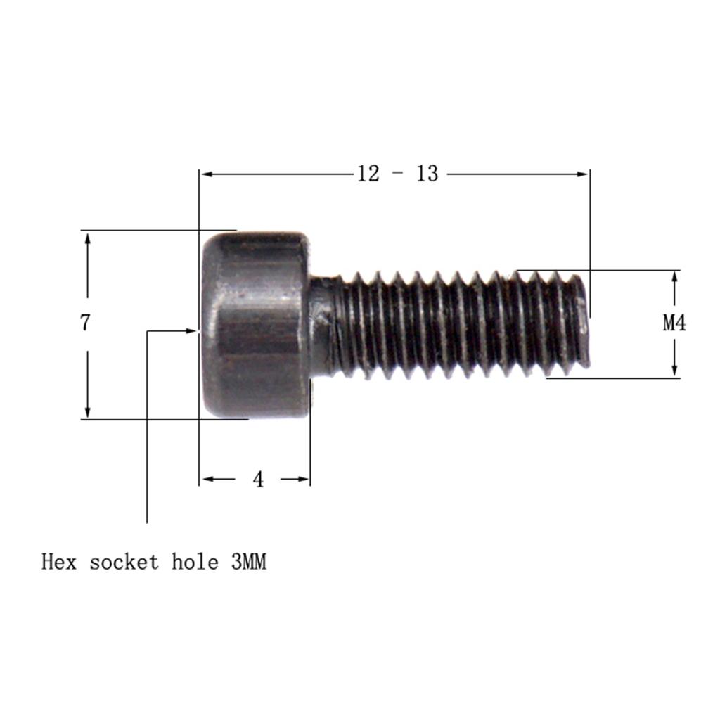 6 Miếng đàn Guitar điện Khóa Dây Nut Kẹp Lục Giác ốc Vít M4