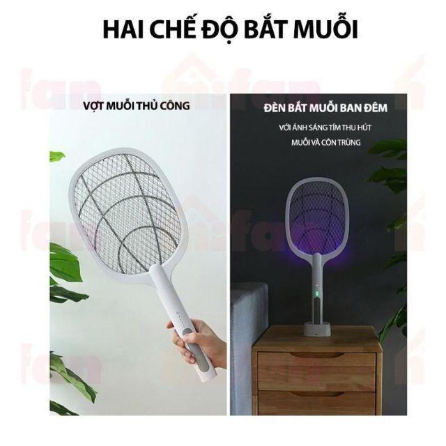 Vợt muỗi tự động kiêm đèn bắt muỗi 2 in 1 tự động sạc tích điện, vợt bắt muỗi thông minh cao cấp để bàn A11