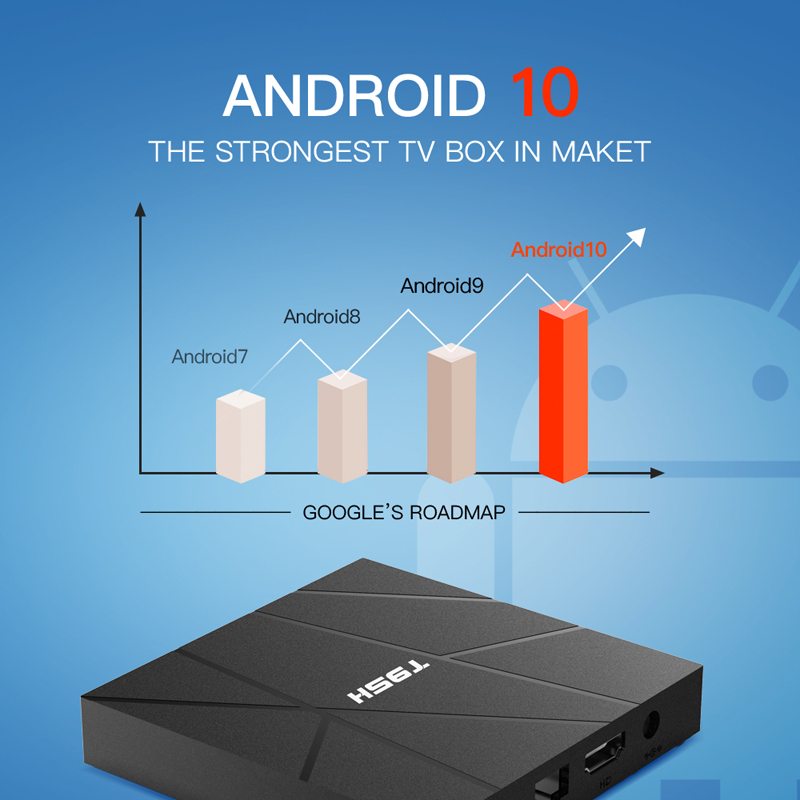 Android tv box xem phim 4K, bộ nhớ 16G, ram 2G, phiên bản android 10.0, xem được nhiều kênh truyền hình hiện nay hàng chính hãng T95H