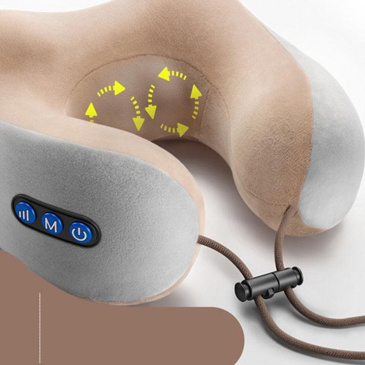 Gối Massage Cổ Chữ U Hồng Ngoại Cao Cấp Gối Massage Cổ Vai Gáy Hồng Ngoại Chữ U