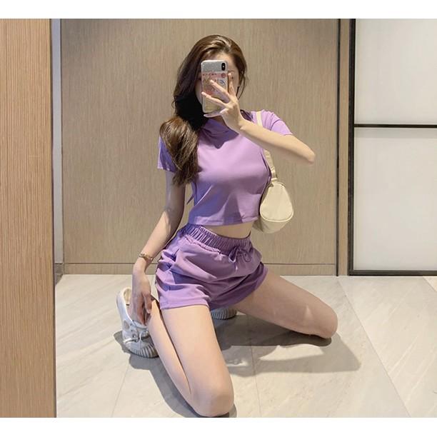 Set Bộ Quần Áo Nữ Cá Tính Mùa Hè Kiểu Dáng Ulzzang Đi Chơi Hot