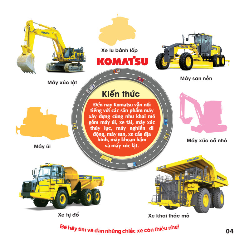 Sách - Trò Chơi Bóc Dán Hình Sticker IQ EQ CQ - Xe Công Trình - Tập 2 (VT)