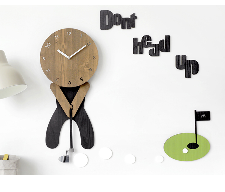 Đồng hồ treo tường trang trí nhà cửa , decor mọi không gian - Golf Play wall clock