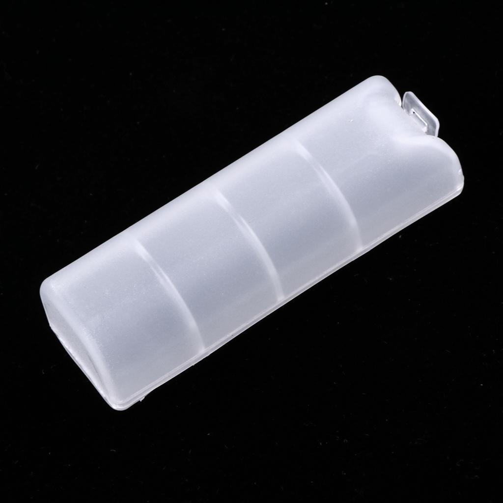 2pcs Plastic Storage Box Organizer Case For 18650 Lithium Battery & Headlamp