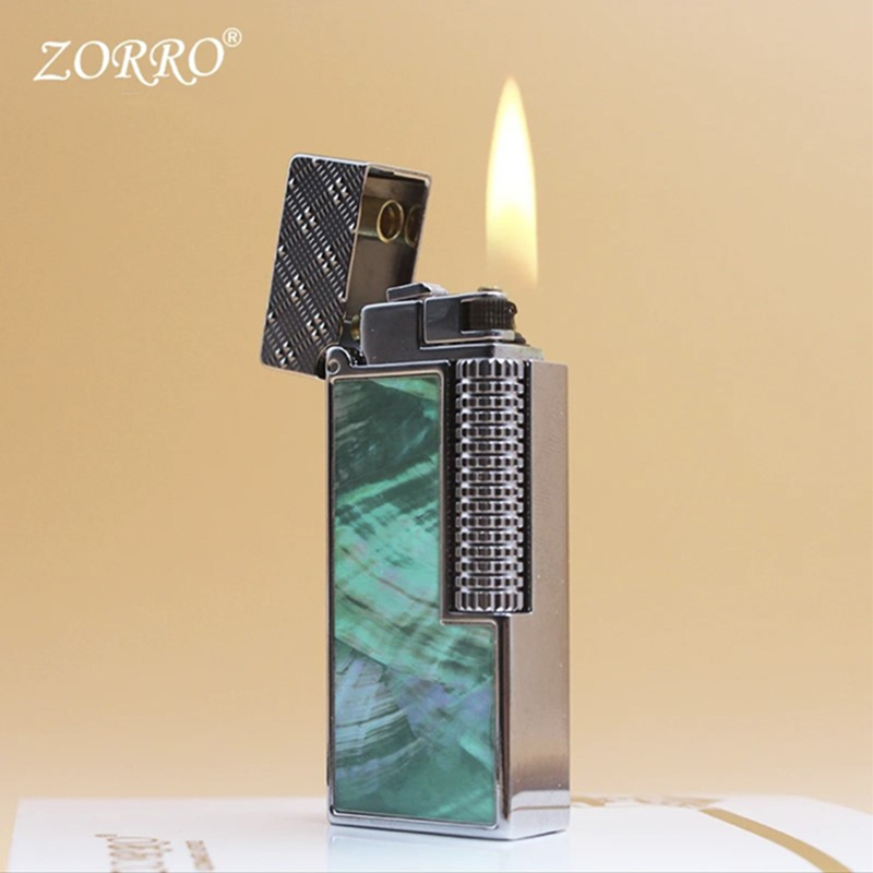 Hột Quẹt Bật Lửa Xăng Đá Zorro Z728 Sơn Mài Đánh Lửa Kiểu Retro Độc Đáo - Nhiều Màu