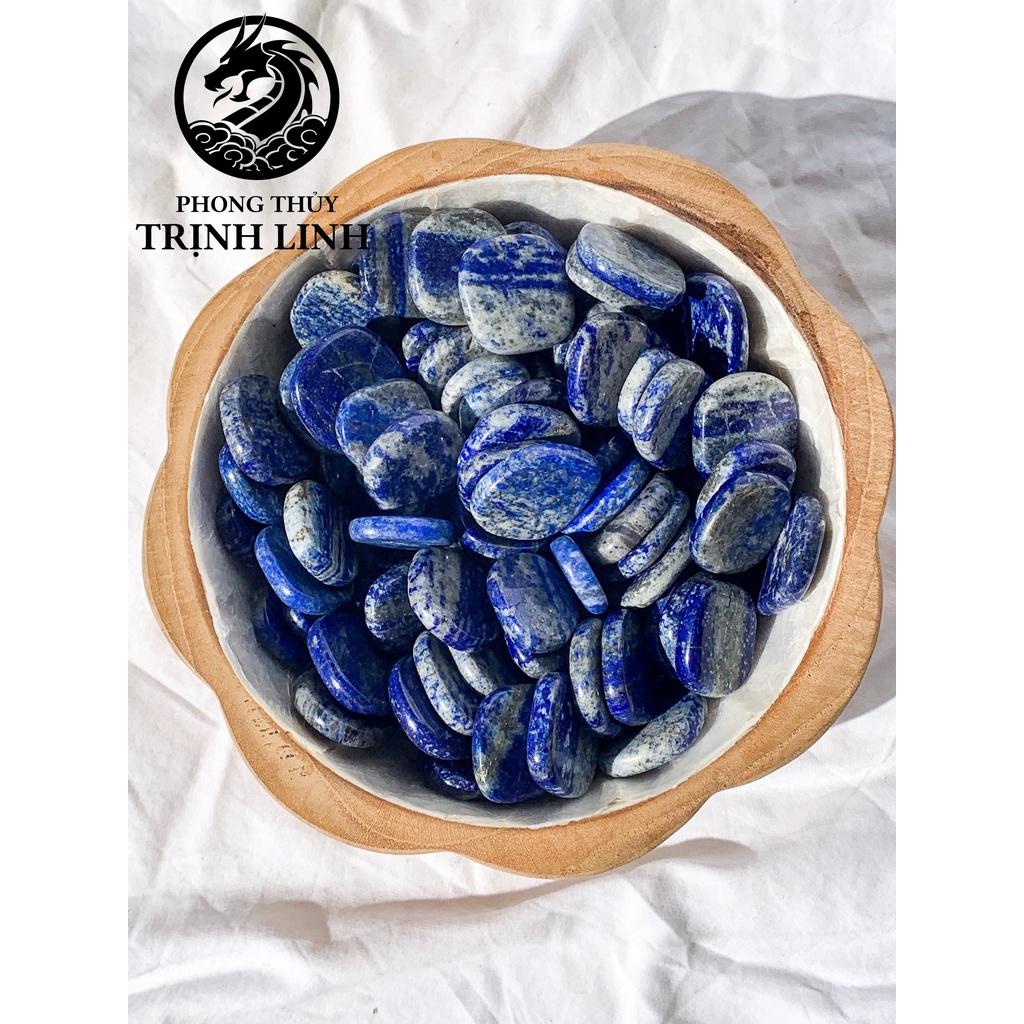 VIÊN ĐÁ BÌNH AN LAPIS LAZULI MINI DÙNG TRONG THANH TẨY, THIỀN, YOGA, PHONG THỦY