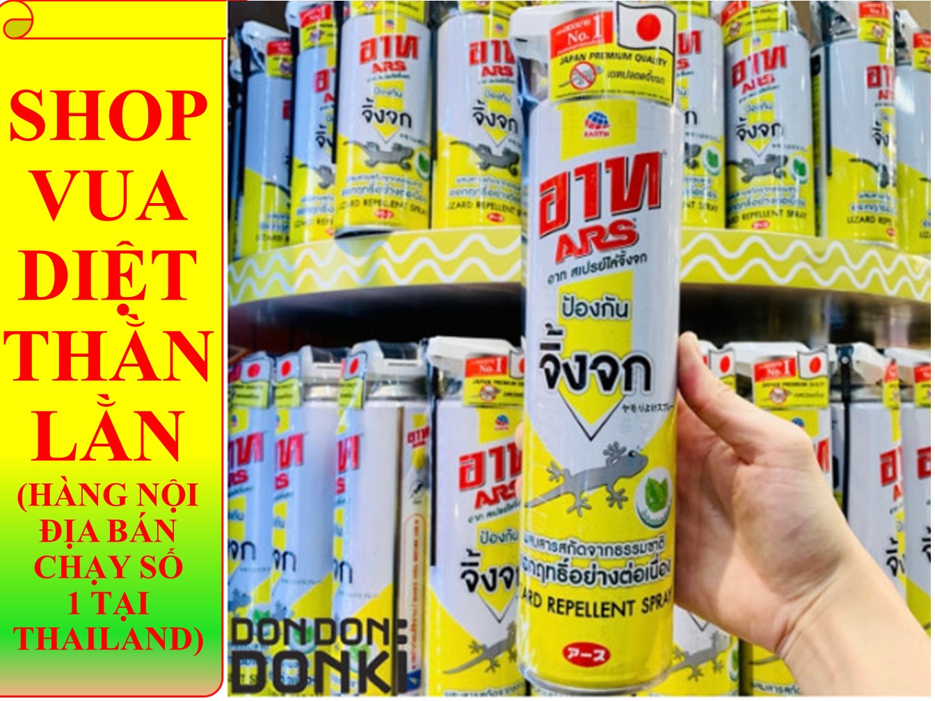 CHAI XỊT DIỆT THẰN LẰN (chai 600ml) - CAM KẾT HÀNG THẬT THAILAND 100