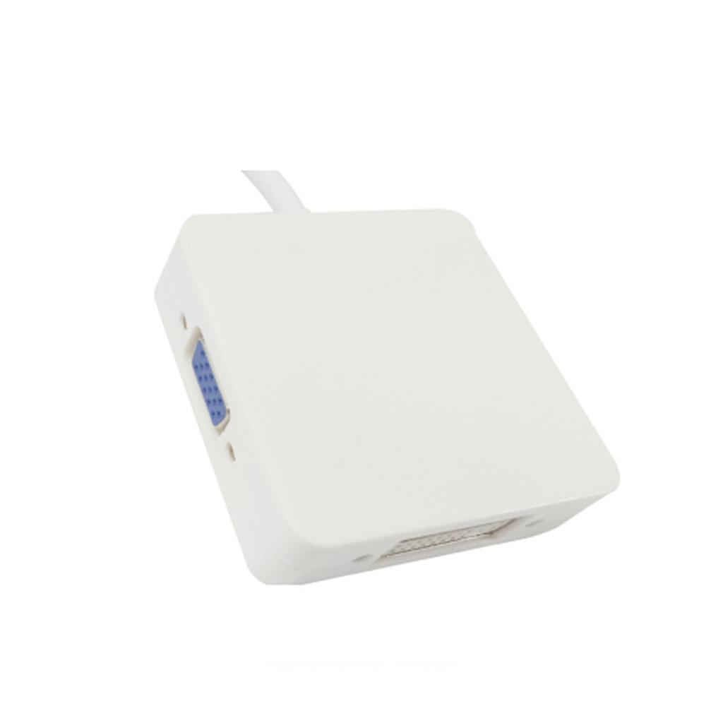 3 In 1 Mini DP To DVI VGA HDMI Adapter Converter Full 4k X 2k Resolution