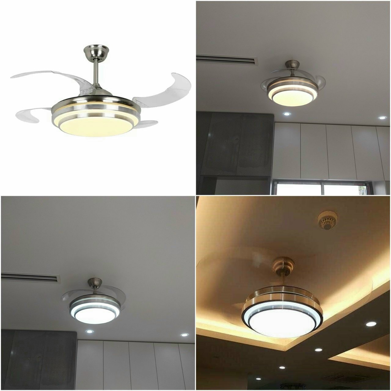 Quạt trần giấu cánh động cở DC 6 số