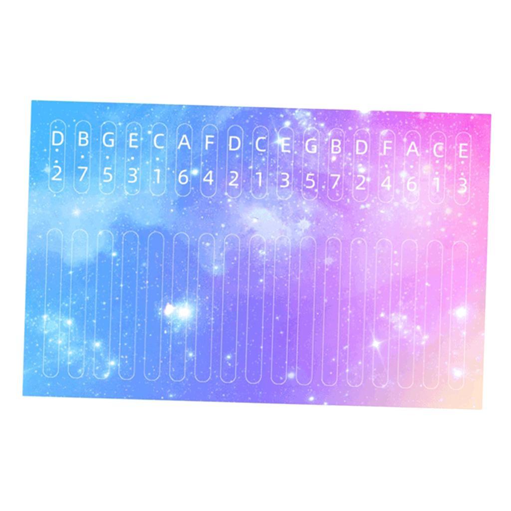 4 x Piano Scale Note Key Sticker for Learner