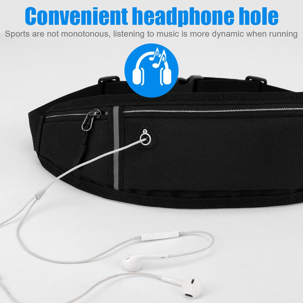 Chạy túi thắt lưng Túi thắt lưng Túi có thể thở bằng vải Oxford Túi điện thoại di động vô hình Color: Orange