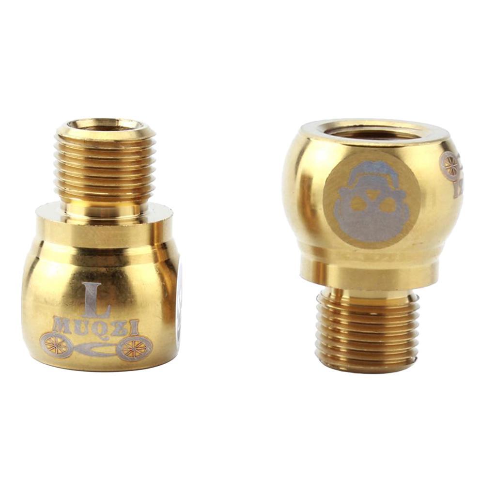 2-3 of Pair Bike Pedal Extender Adapters Extension Screws