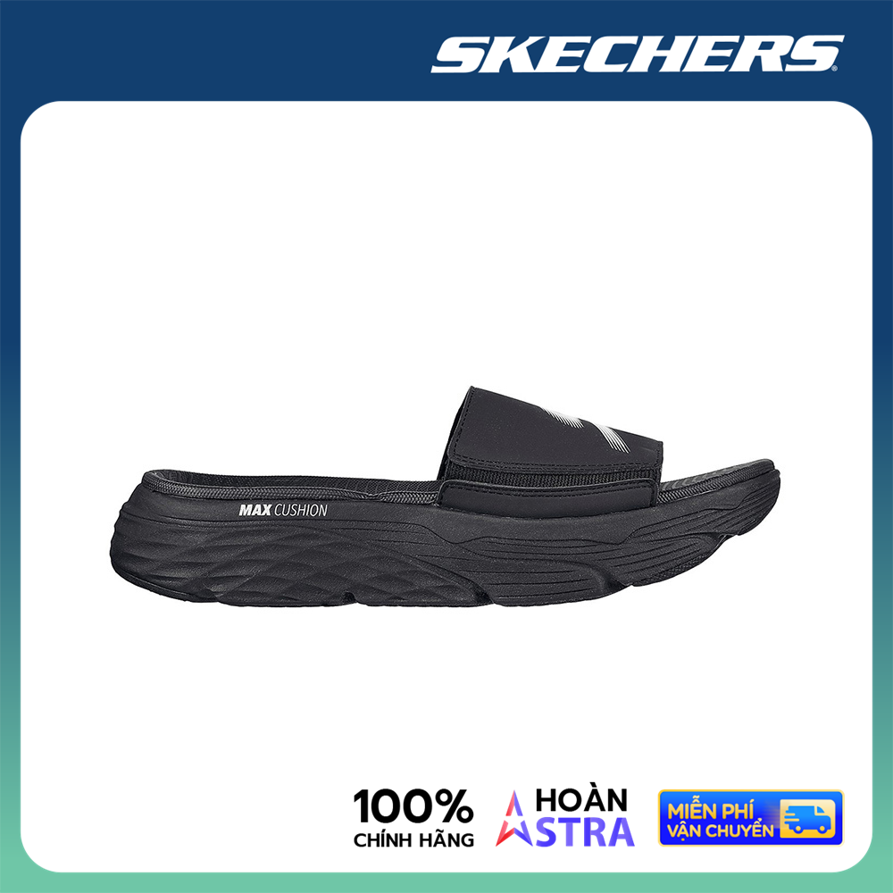 Skechers Nam Dép Quai Ngang Max Cushioning Sandal - 229014-BKW
